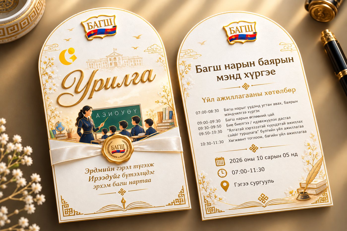 Багш нарын баярын урилга